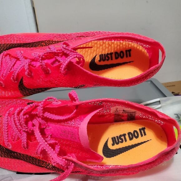 Nike Air Zoom Victory Track Spikes Mens Size 9 Hyper Pink Orange CD4385-600 - Picture 8 of 11